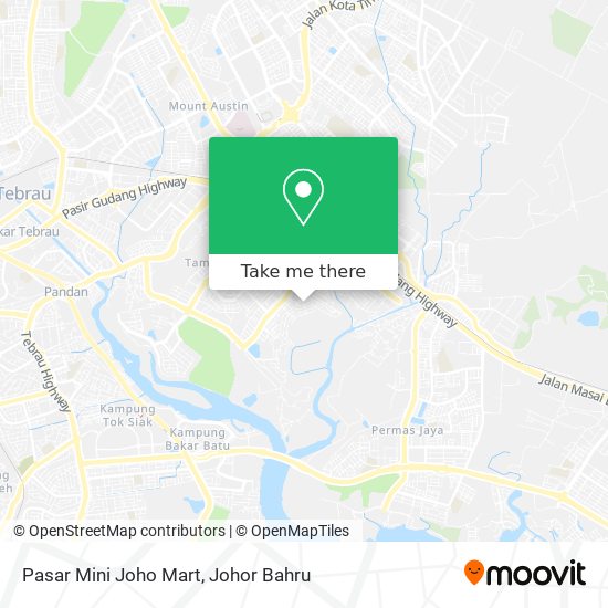 Pasar Mini Joho Mart map
