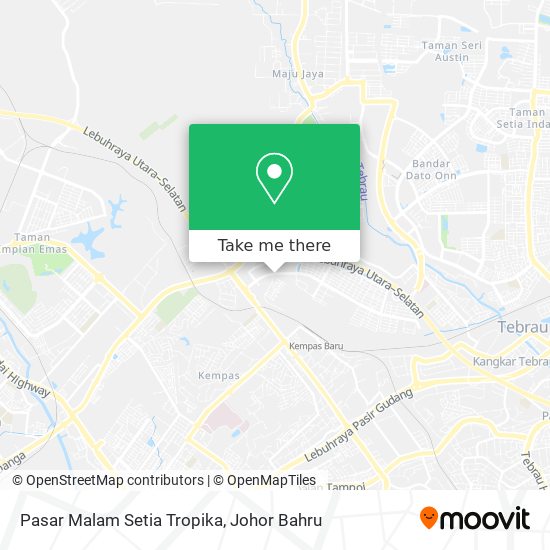 Pasar Malam Setia Tropika map