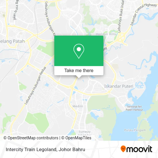 Intercity Train Legoland map