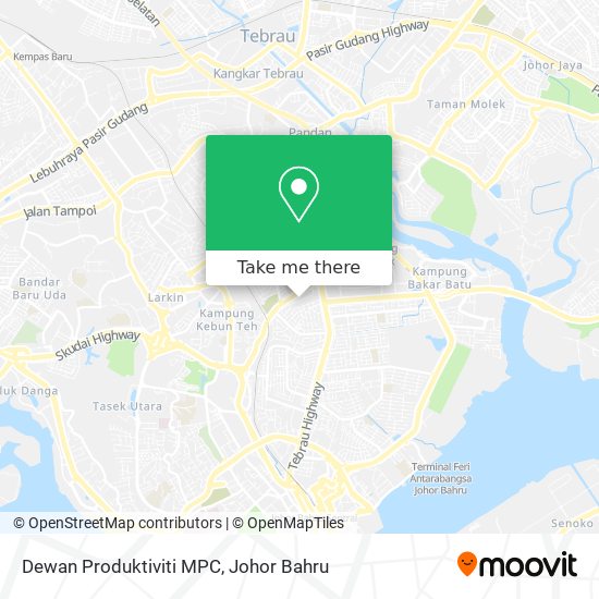 Dewan Produktiviti MPC map