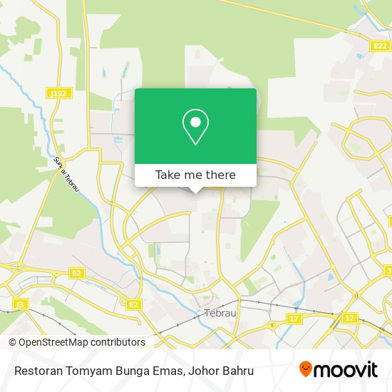 Restoran Tomyam Bunga Emas map