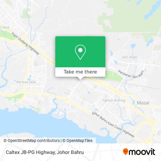 Caltex JB-PG Highway map