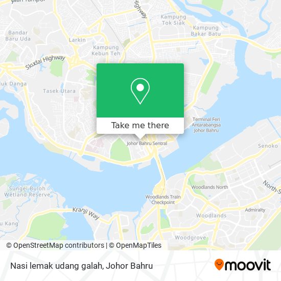 Nasi lemak udang galah map