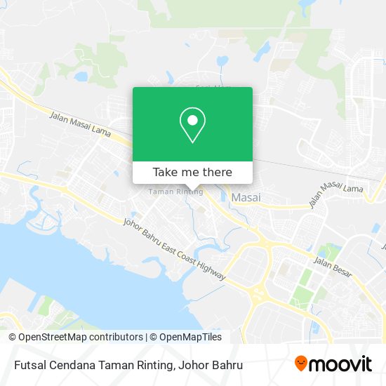 Futsal Cendana Taman Rinting map