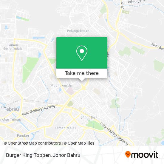 Burger King Toppen map