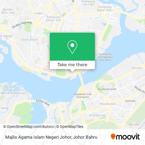 Majlis Agama Islam Negeri Johor map