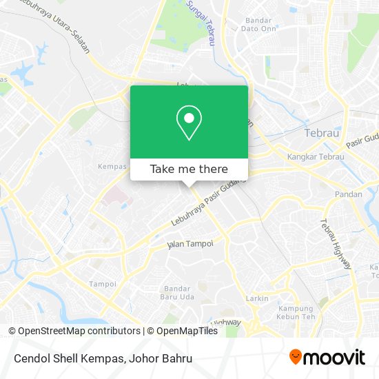 Cendol Shell Kempas map