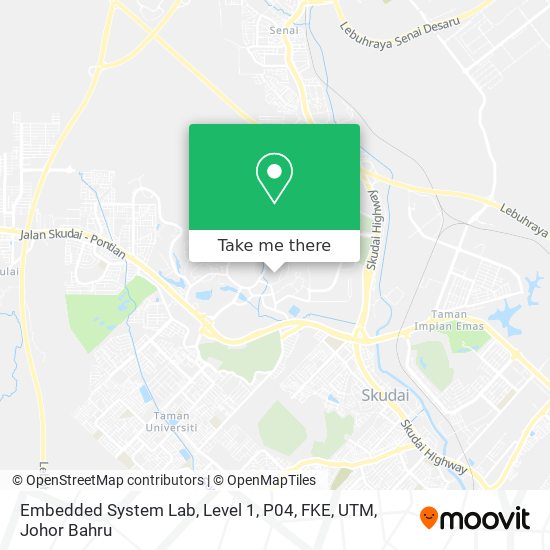 Embedded System Lab, Level 1, P04, FKE, UTM map