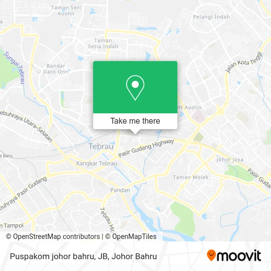 Puspakom johor bahru, JB map