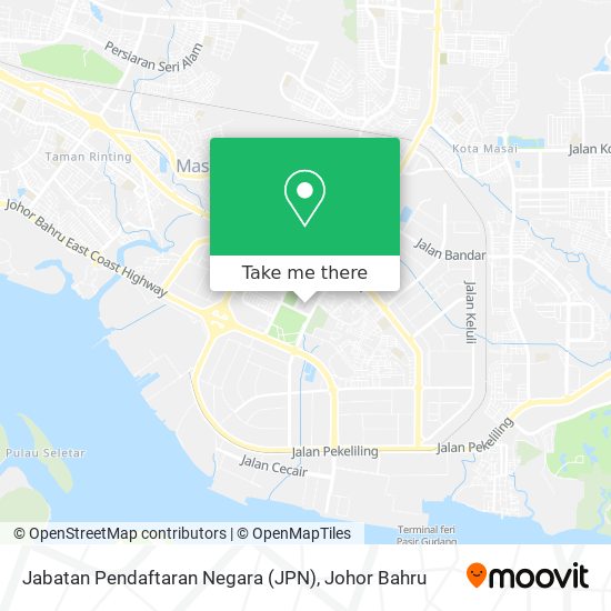 Cara Ke Jabatan Pendaftaran Negara Jpn Di Johor Baharu Menggunakan Bis Moovit