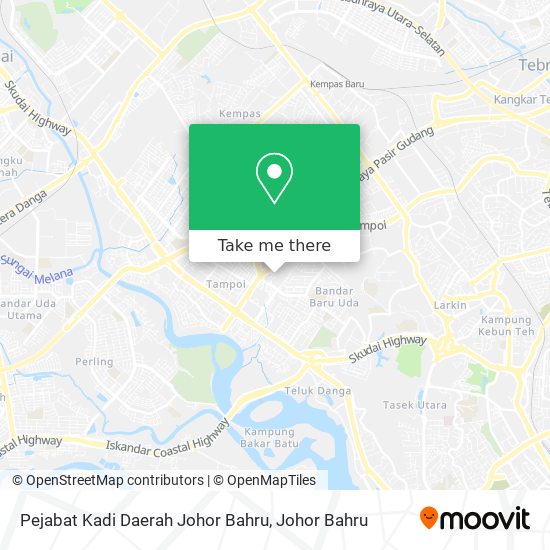 Pejabat Kadi Daerah Johor Bahru map