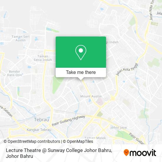 Lecture Theatre @ Sunway College Johor Bahru map