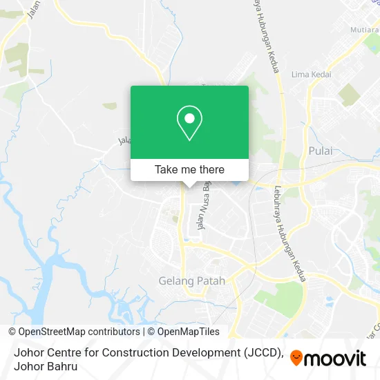 Johor Centre for Construction Development (JCCD) map