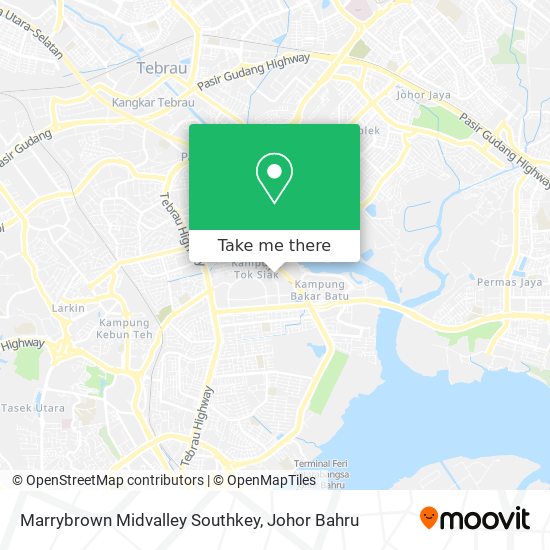 Marrybrown Midvalley Southkey map