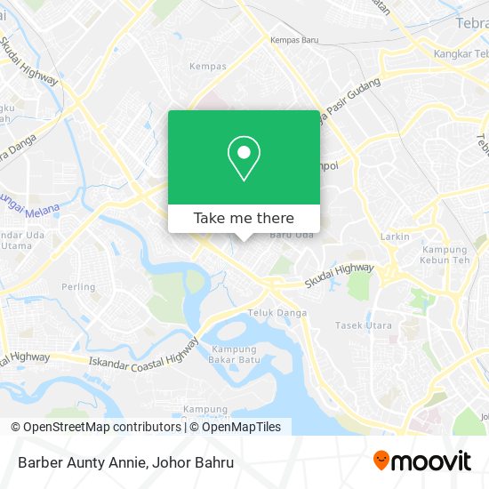 Barber Aunty Annie map