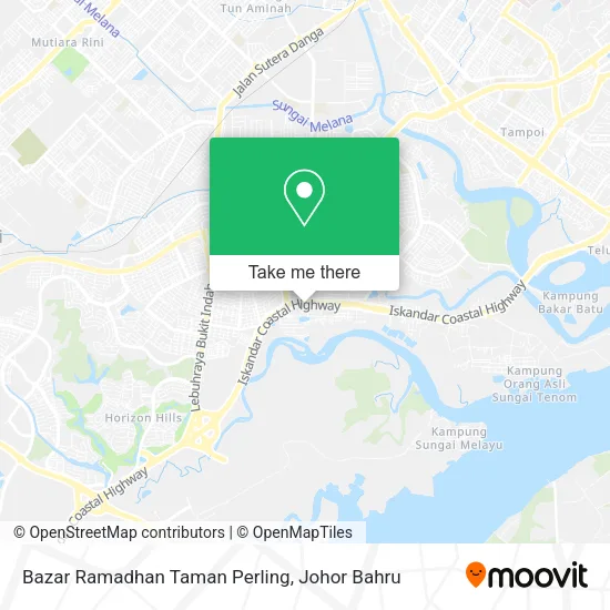 Bazar Ramadhan Taman Perling map