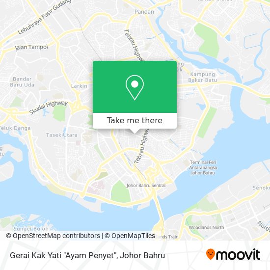 Gerai Kak Yati "Ayam Penyet" map