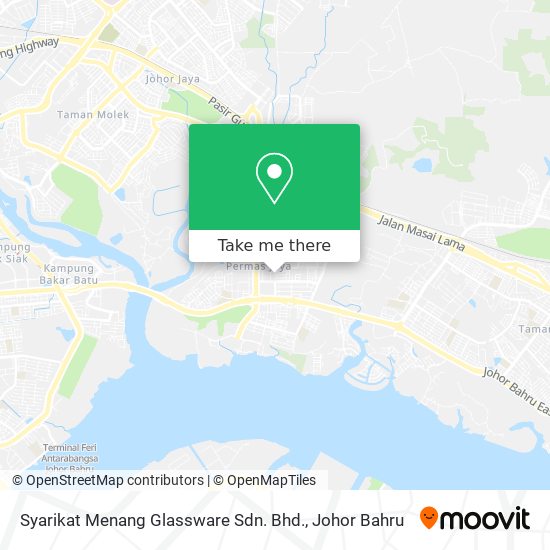 Syarikat Menang Glassware Sdn. Bhd. map