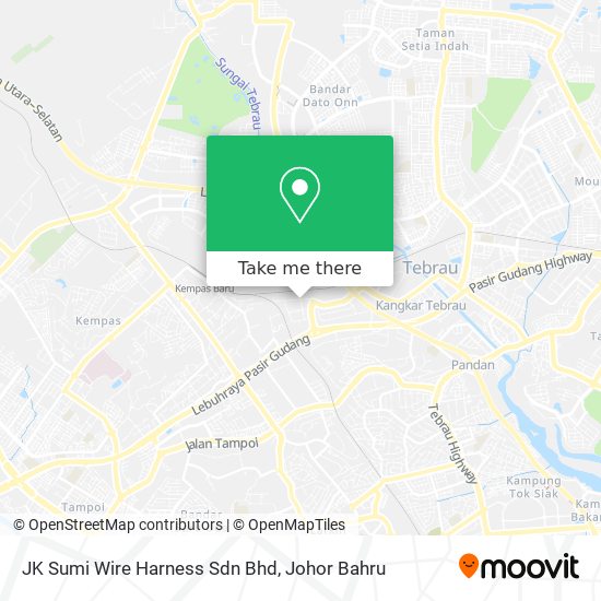 JK Sumi Wire Harness Sdn Bhd map