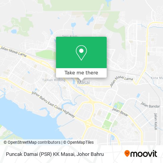 Puncak Damai (PSR) KK Masai map