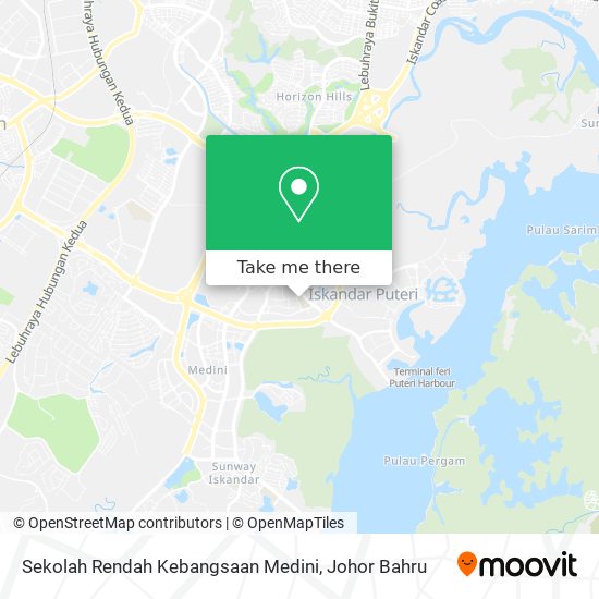 Sekolah Rendah Kebangsaan Medini map