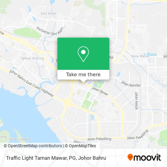 Traffic Light Taman Mawar, PG map