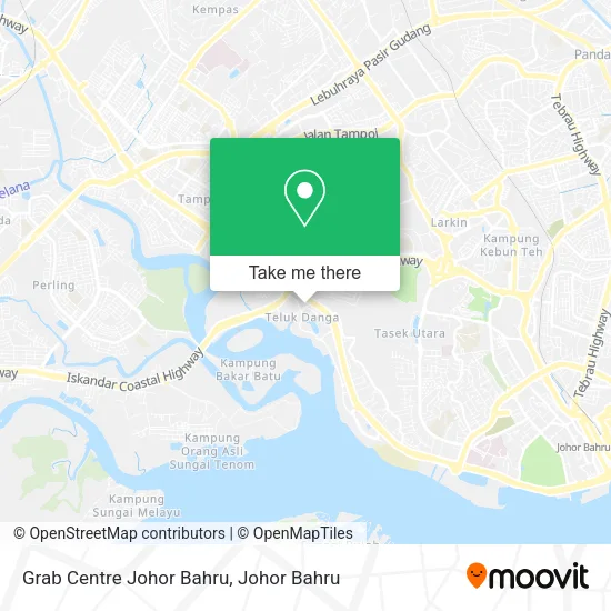 Grab Centre Johor Bahru map