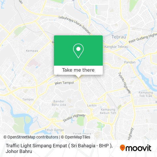 Traffic Light Simpang Empat ( Sri Bahagia - BHP ) map