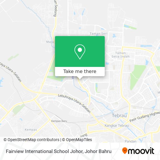 Fairview International School Johor map