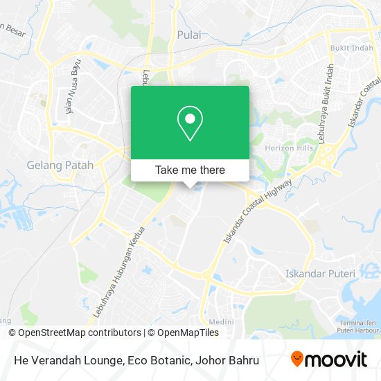 He Verandah Lounge, Eco Botanic map