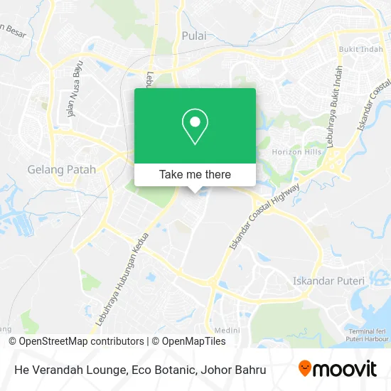 He Verandah Lounge, Eco Botanic map
