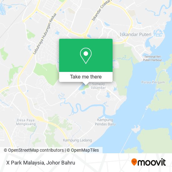 X Park Malaysia map