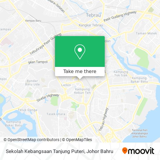 Sekolah Kebangsaan Tanjung Puteri map
