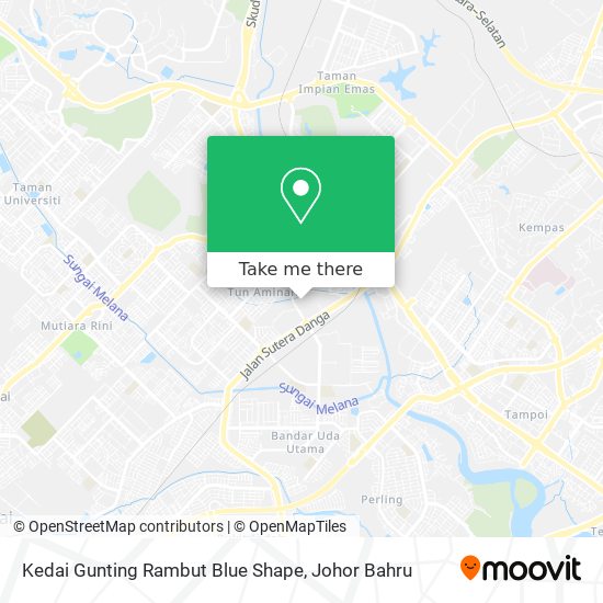 Kedai Gunting Rambut Blue Shape map