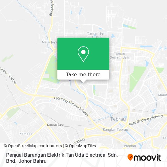 Penjual Barangan Elektrik Tan Uda Electrical Sdn. Bhd. map
