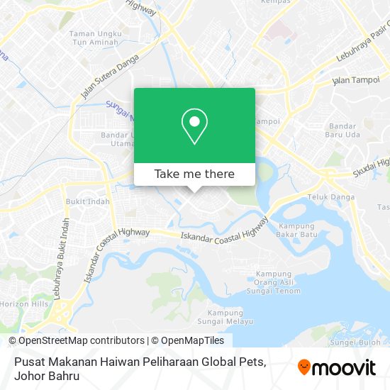 Pusat Makanan Haiwan Peliharaan Global Pets map