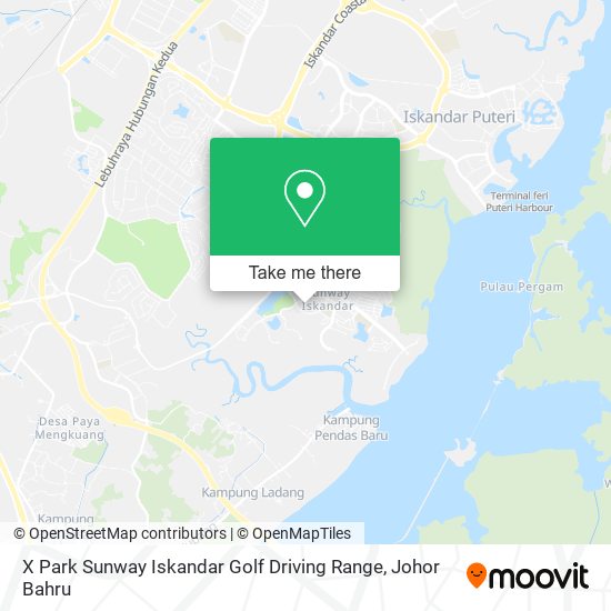 X Park Sunway Iskandar Golf Driving Range map