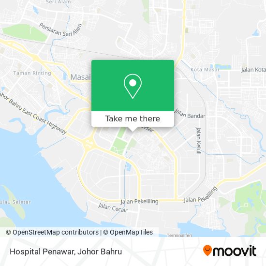 Hospital Penawar map