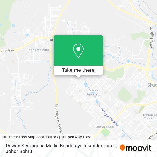 Dewan Serbaguna Majlis Bandaraya Iskandar Puteri map