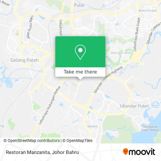 Restoran Manzanita map
