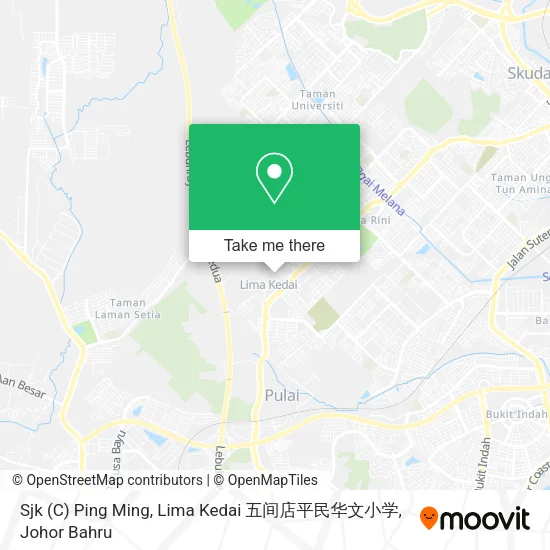 Sjk (C) Ping Ming, Lima Kedai 五间店平民华文小学 map