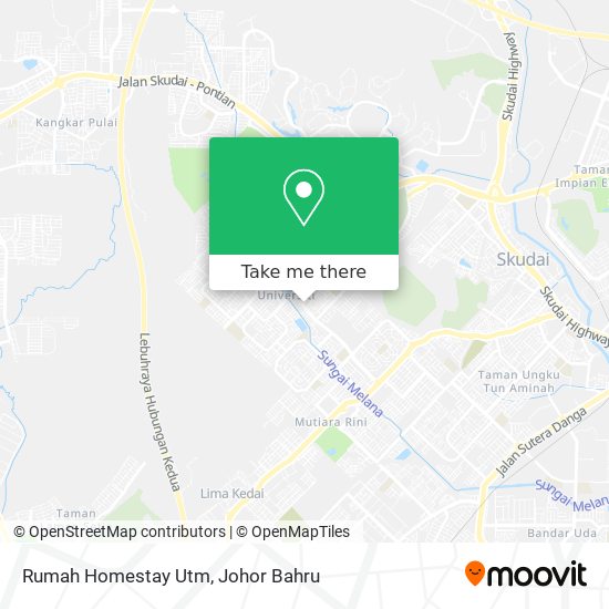 Rumah Homestay Utm map