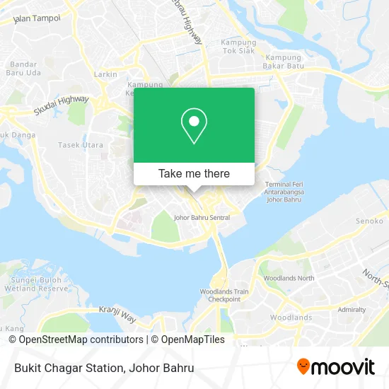 Bukit Chagar Station map