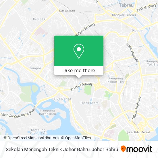 Sekolah Menengah Teknik Johor Bahru map