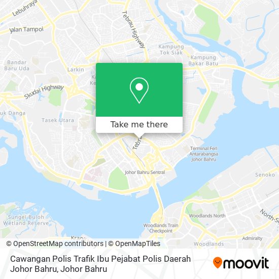 Cawangan Polis Trafik Ibu Pejabat Polis Daerah Johor Bahru map