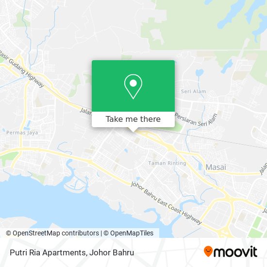 Putri Ria Apartments map