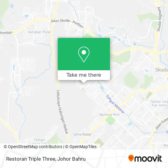 Restoran Triple Three map