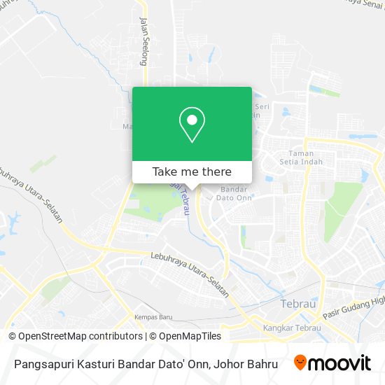 Pangsapuri Kasturi Bandar Dato' Onn map