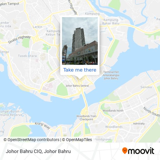 Johor Bahru CIQ map