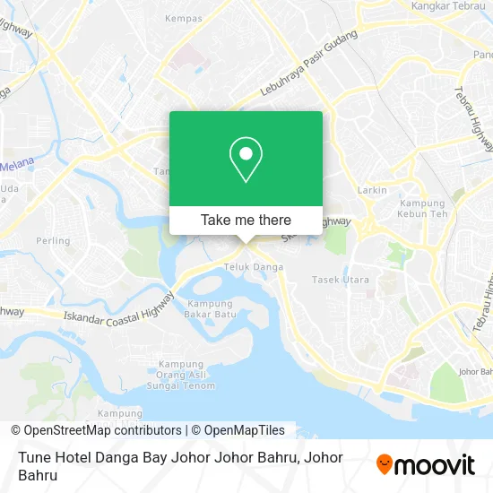 Tune Hotel Danga Bay Johor Johor Bahru map